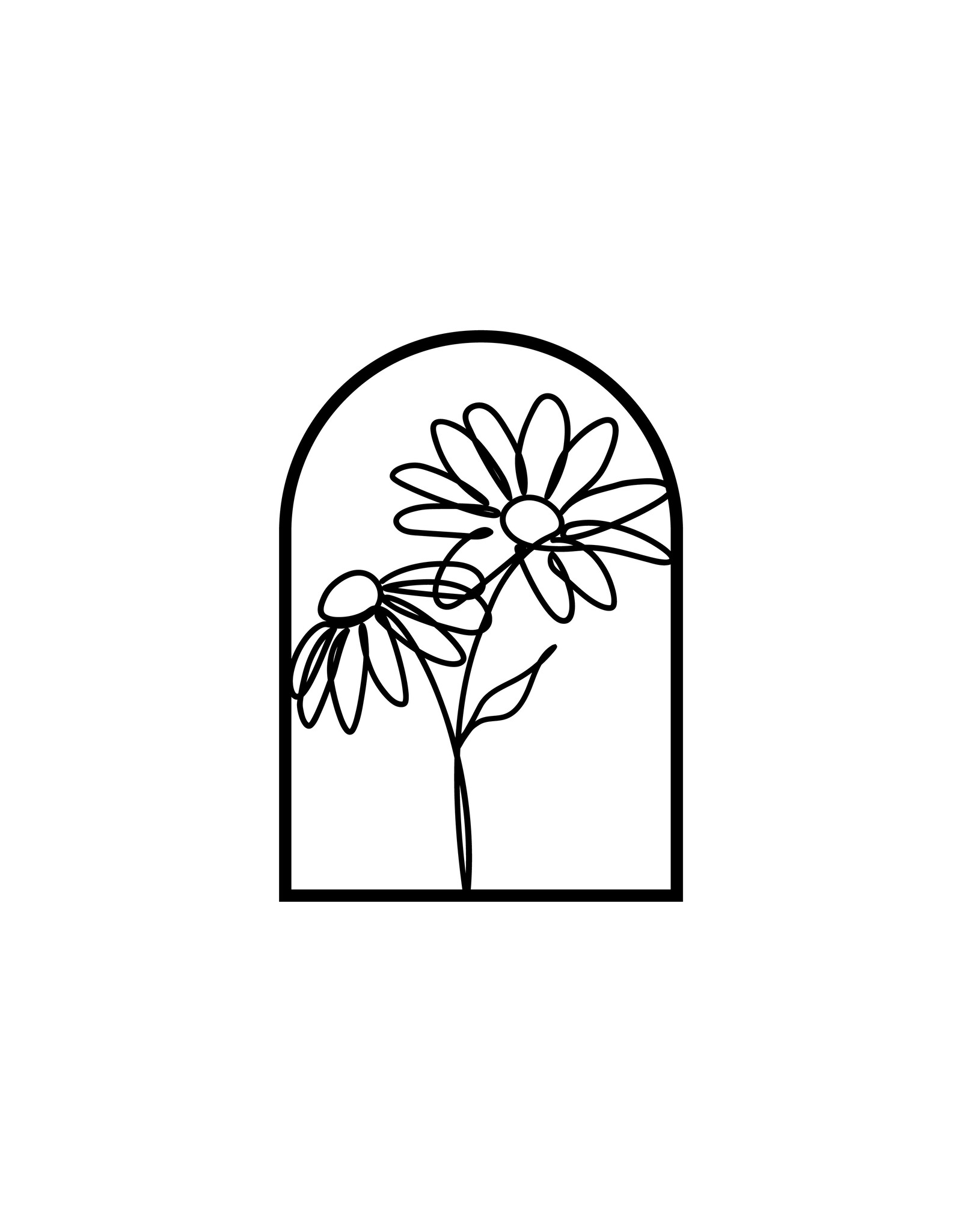 By WOOM   |  FRAMED  |   Daisies  |  A4