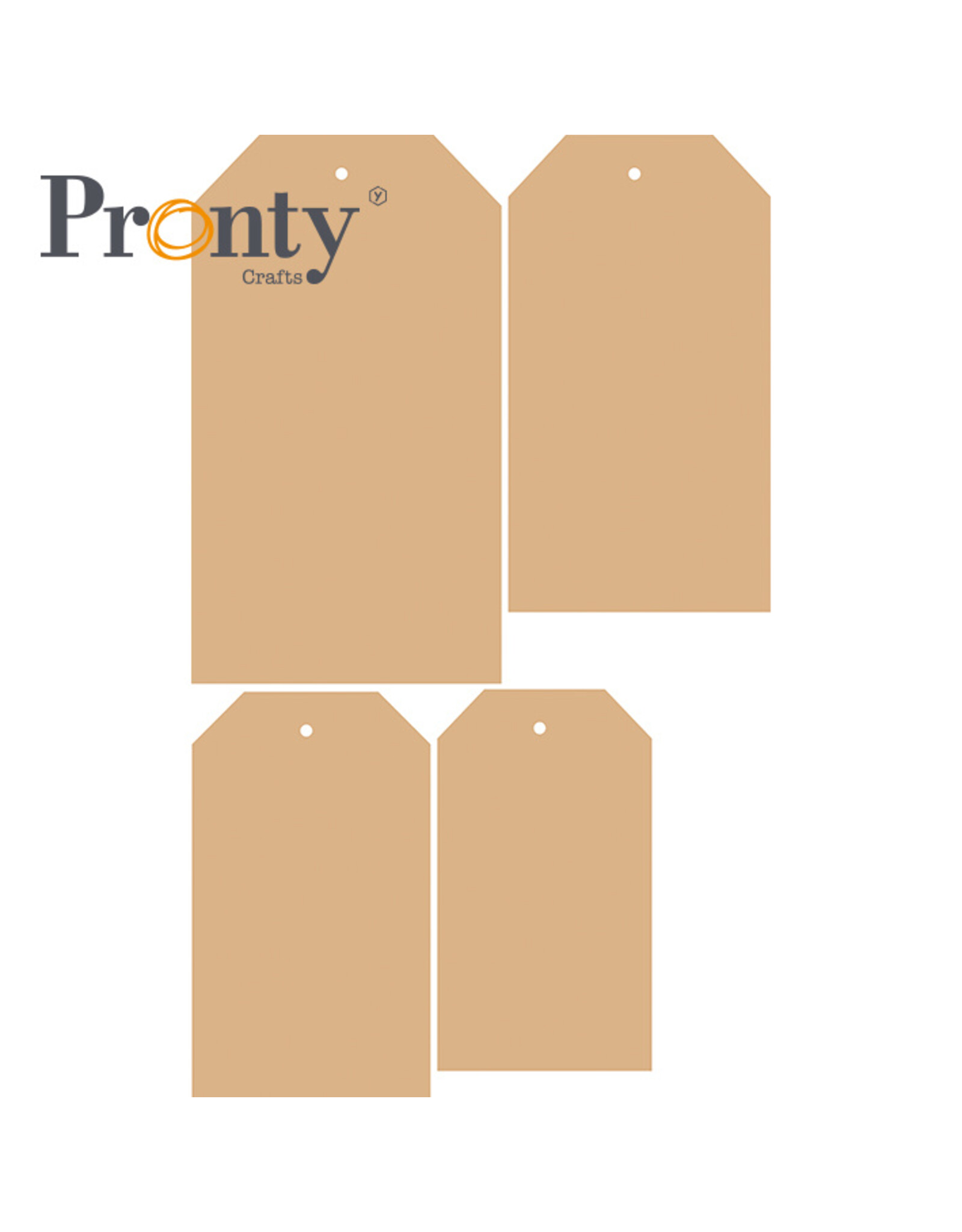 Pronty Crafts MDF 3 mm purrrfect tags 4-pack