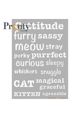Pronty Crafts Stencil Purrrfect words A5