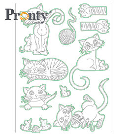 Pronty Crafts Pronty Purrrfect colouring sheet A5