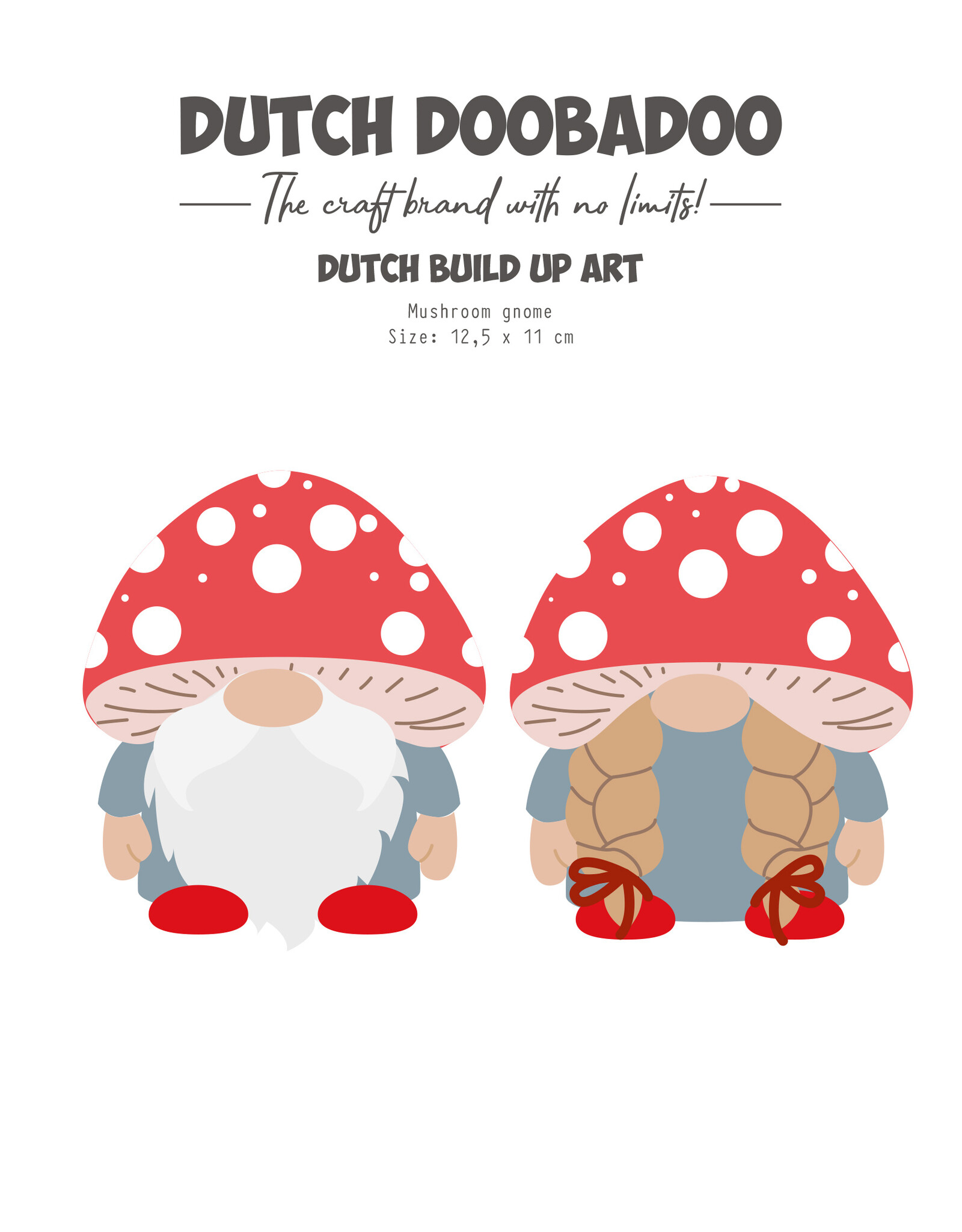 Dutch Doobadoo DDBD  Build Up Gome met paddenstoel A5