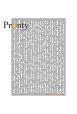 Pronty Crafts Stencil Script A5