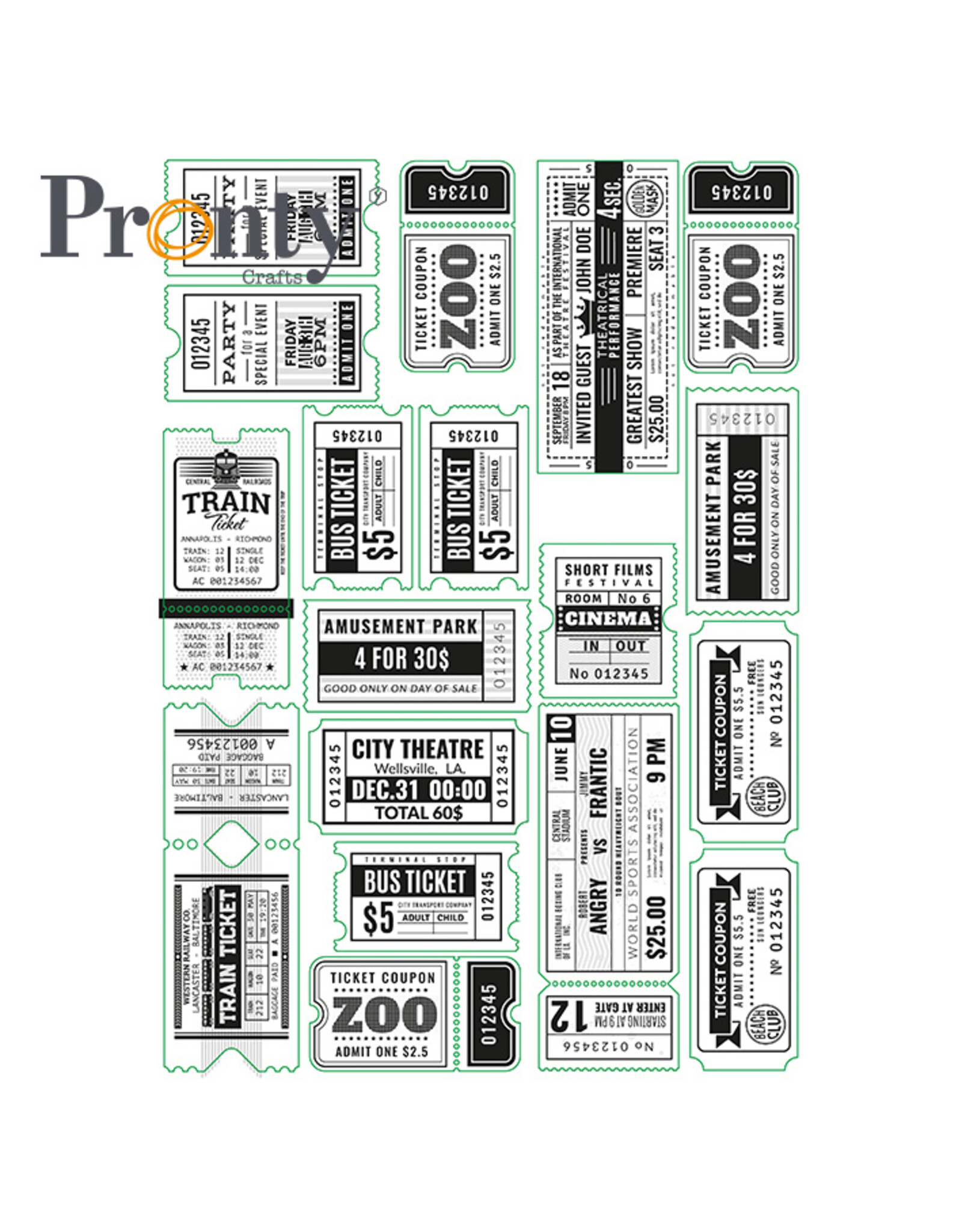 Pronty Crafts Pronty Embellishments Tickets