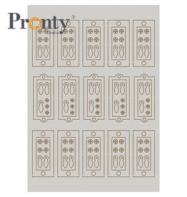Pronty Crafts Chipboard frames and turn buttons  A5