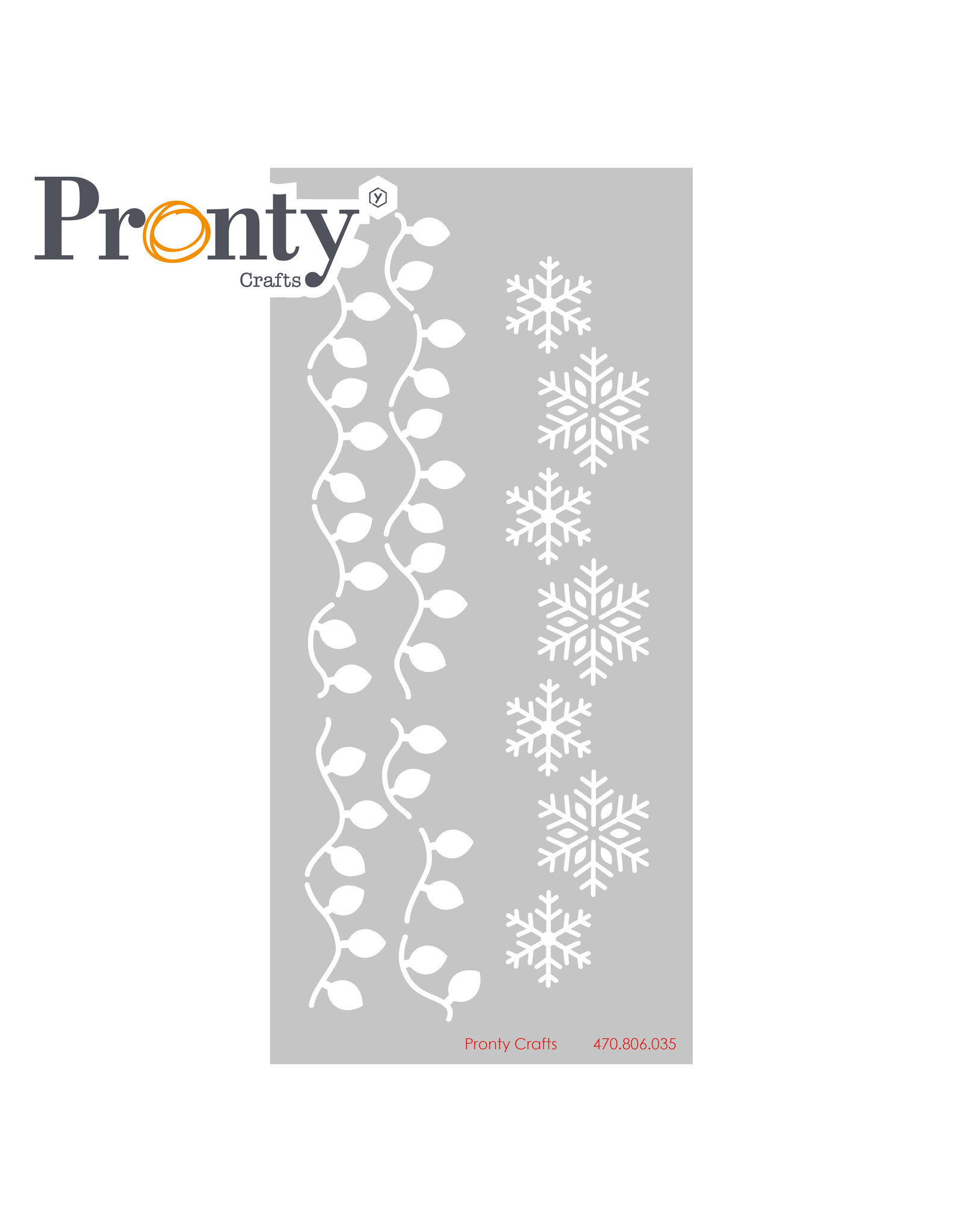 Pronty Crafts Slimline stencil Christmas