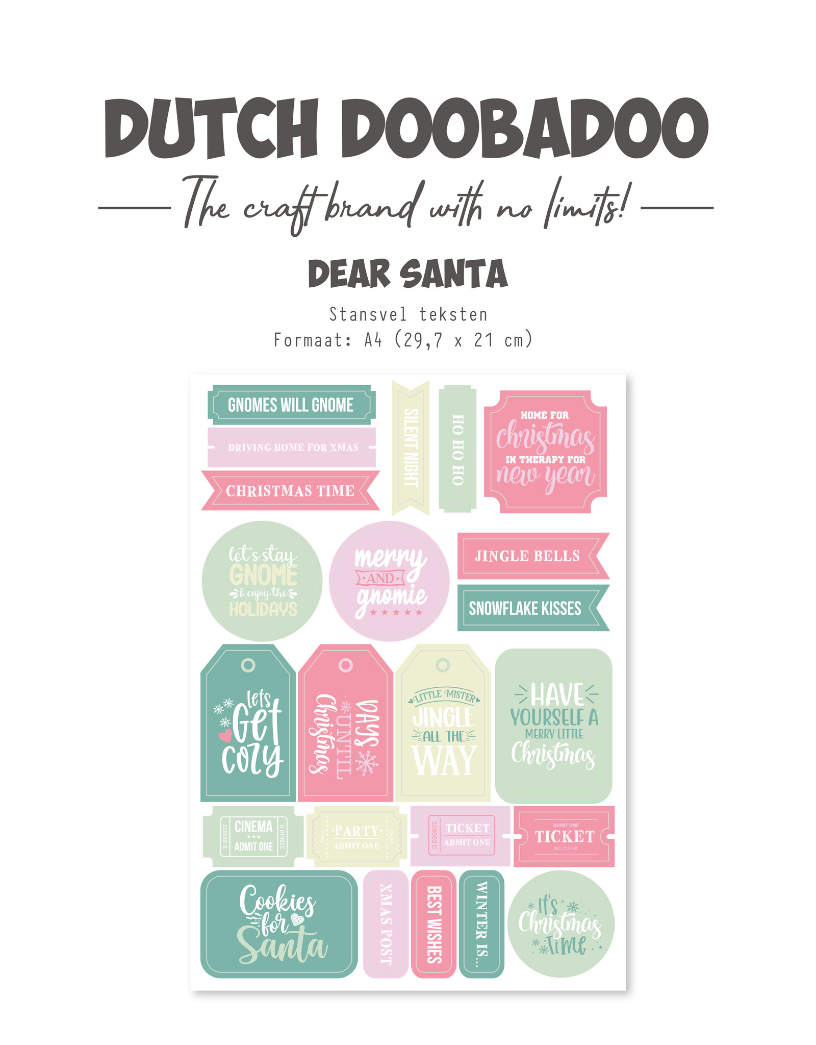 Dutch Doobadoo DDBD Stansvel Santa