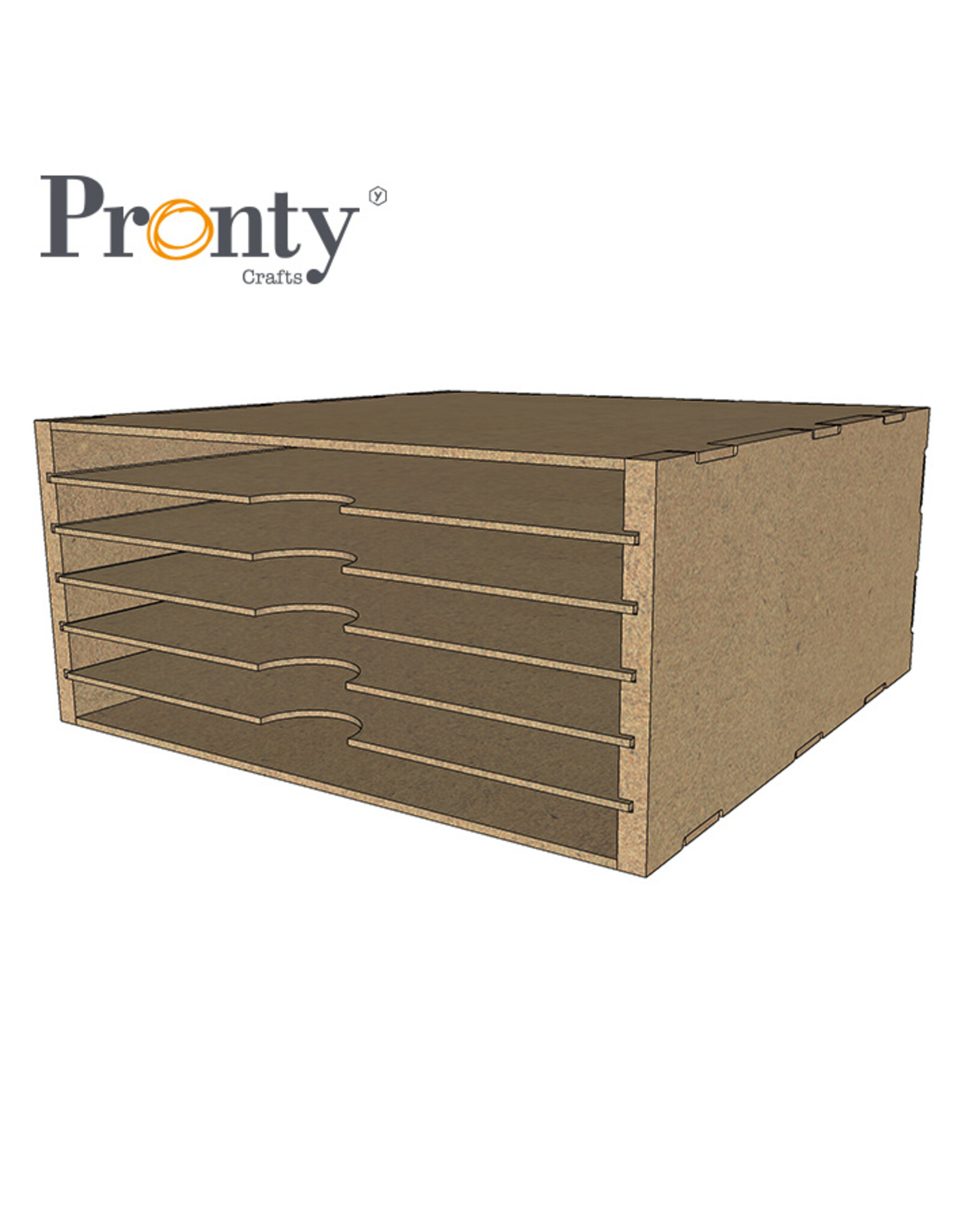 Pronty Crafts Pronty MDF Big Box Paper Storage