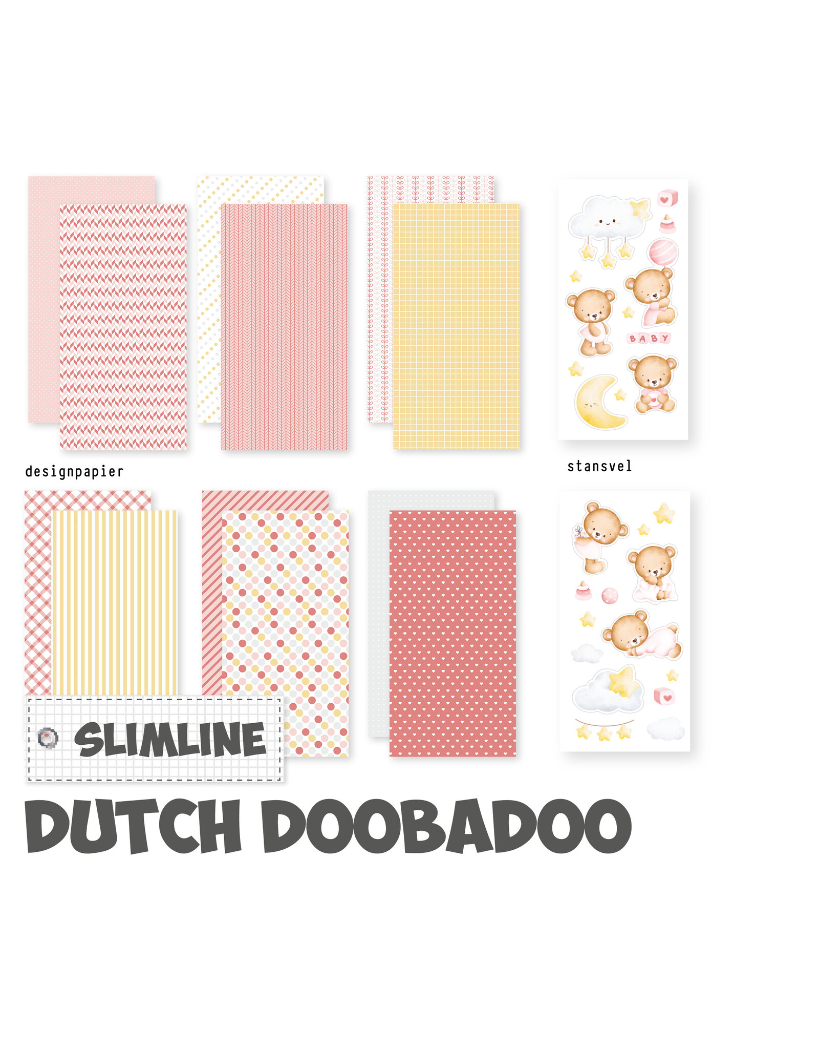 Dutch Doobadoo DDBD CraftyKit Slimline Babygirl