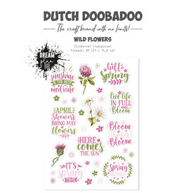 Dutch Doobadoo DDBD Dutch Sticker Wild Flower A5 (Transarant sticker )