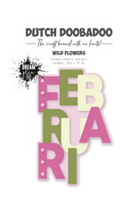 Dutch Doobadoo DDBD CardArt Planner stencil Februari A5