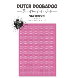 Dutch Doobadoo DDBD Dutch Sticker Wild Flower alfabet A5