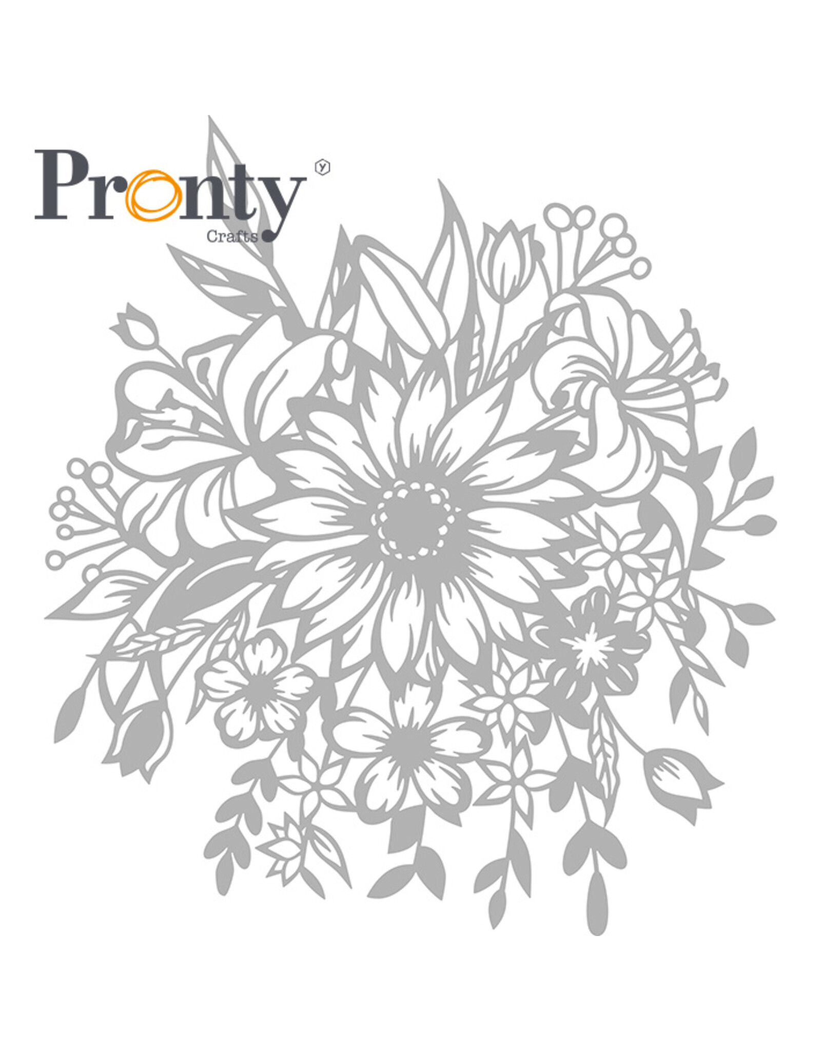 Pronty Crafts Mask stencil Flowers A4