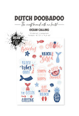 Dutch Doobadoo DDBD Dutch Sticker Ocean calling A5