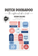 Dutch Doobadoo DDBD Stansvel Ocean calling teksten A4