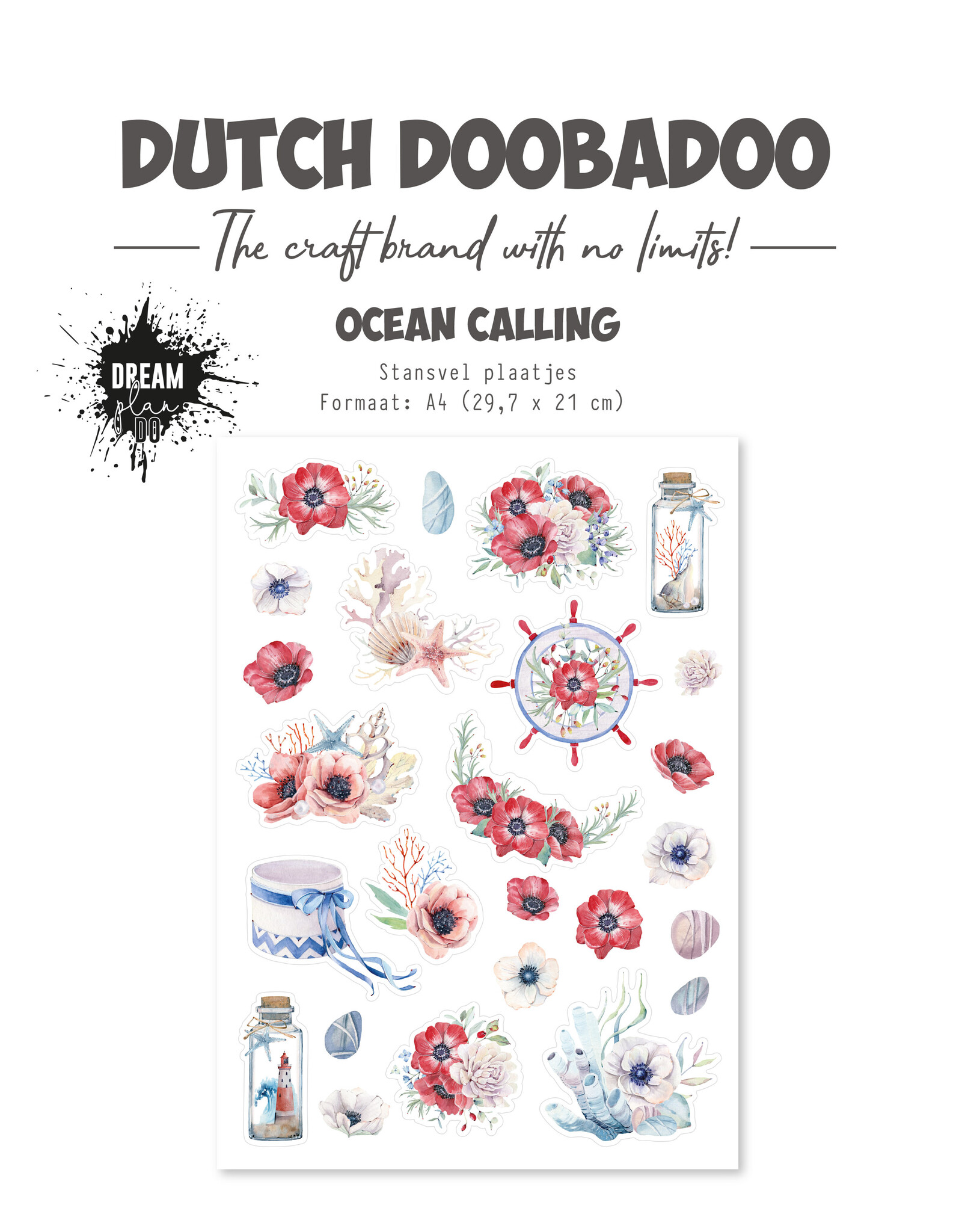 Dutch Doobadoo DDBD Stansvel Ocean calling A4