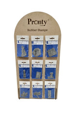 Pronty Crafts MDF 3 mm Display for Rubber stamps Filled (3 x 9 designs)