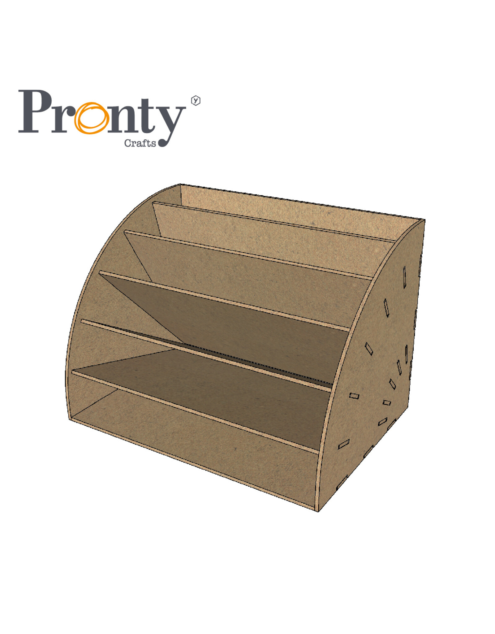 Pronty Crafts Pronty MDF Wave Paper A4 Box