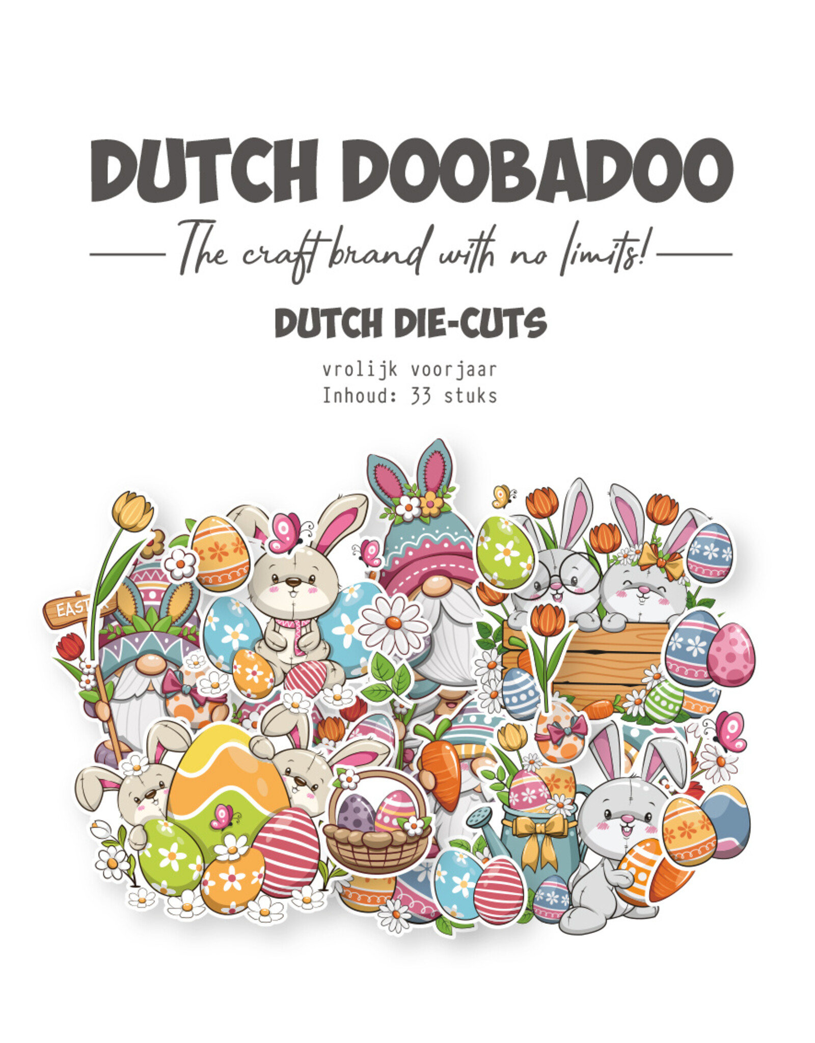 Dutch Doobadoo DDBD Stansjes Voorjaar 33 pcs