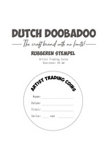 Dutch Doobadoo DDBD Rubber stamp ATC tekst