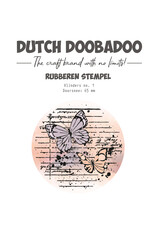Dutch Doobadoo DDBD Rubber stamp 1 ATC Butterfly