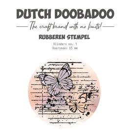 Dutch Doobadoo DDBD Rubber stamp 1 ATC Butterfly