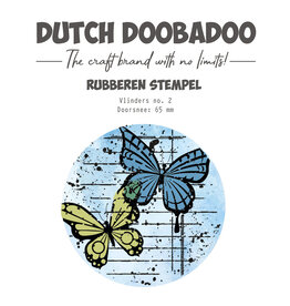 Dutch Doobadoo DDBD Rubber stamp 2 ATC Butterfly