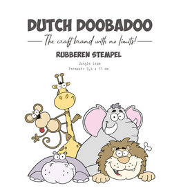 Dutch Doobadoo DDBD Rubber stempel Jungle team A6