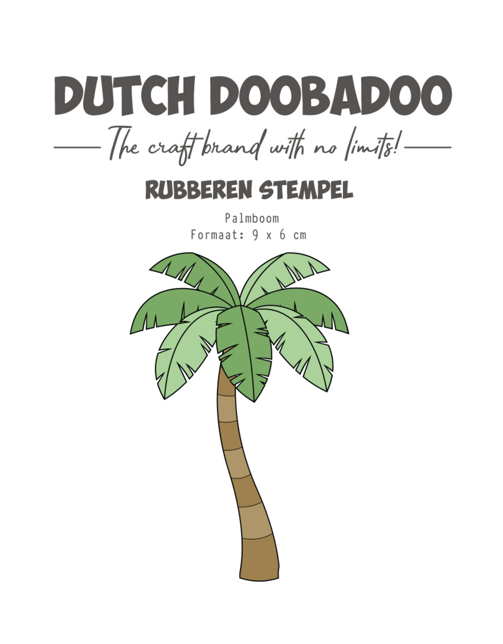 Dutch Doobadoo DDBD Rubber stempel Palmboom