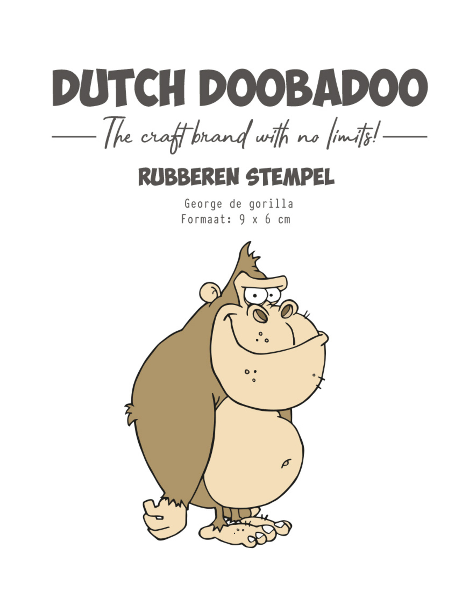 Dutch Doobadoo DDBD Rubber stempel George de Gorilla