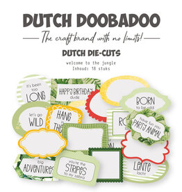 Dutch Doobadoo DDBD Stanszakje Welcome to the jungle 18 pcs