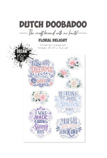 Dutch Doobadoo DDBD Transparante sticker Floral Delight A5
