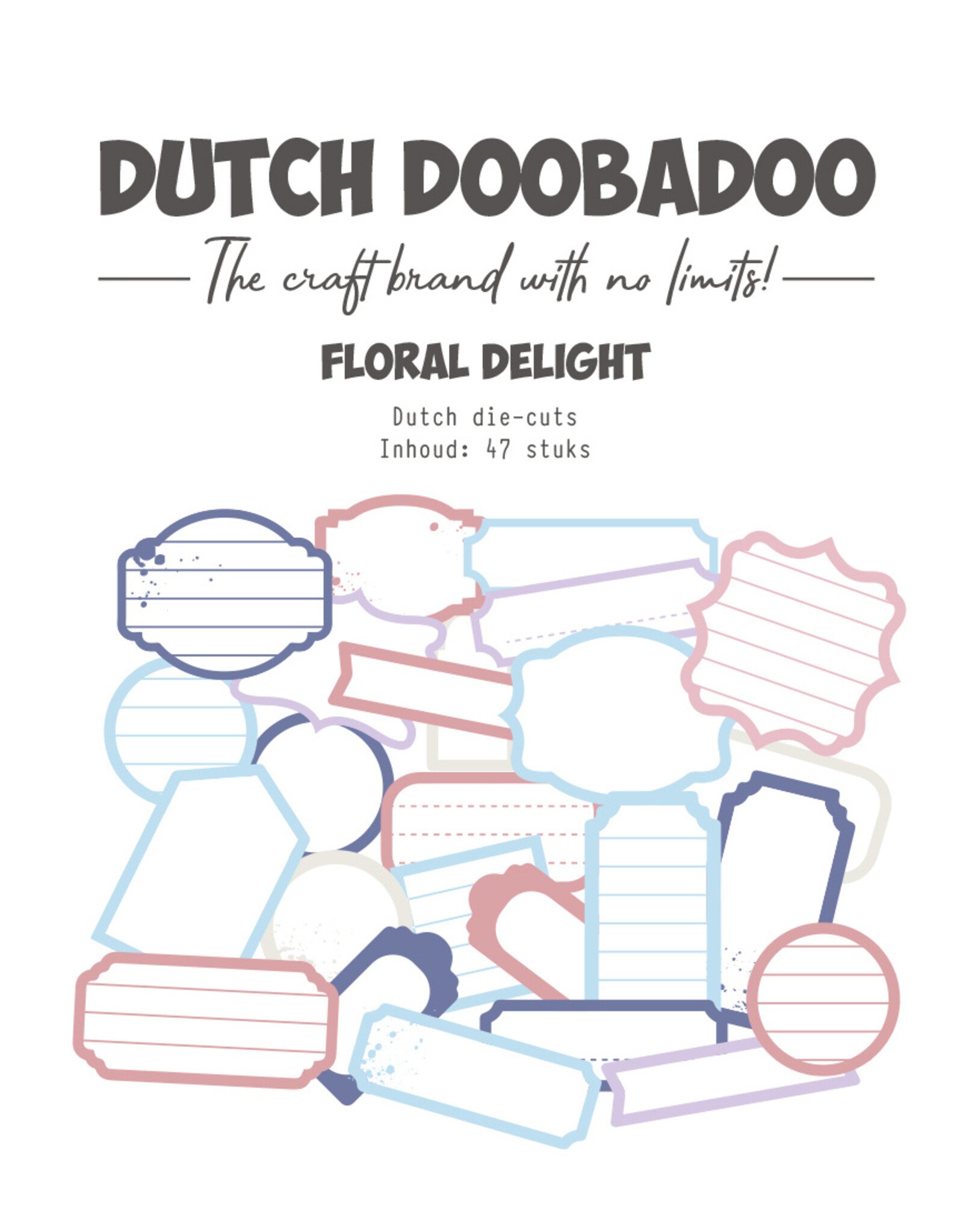 Dutch Doobadoo DDBD Floral Delight Dutch die-cuts 47 pcs