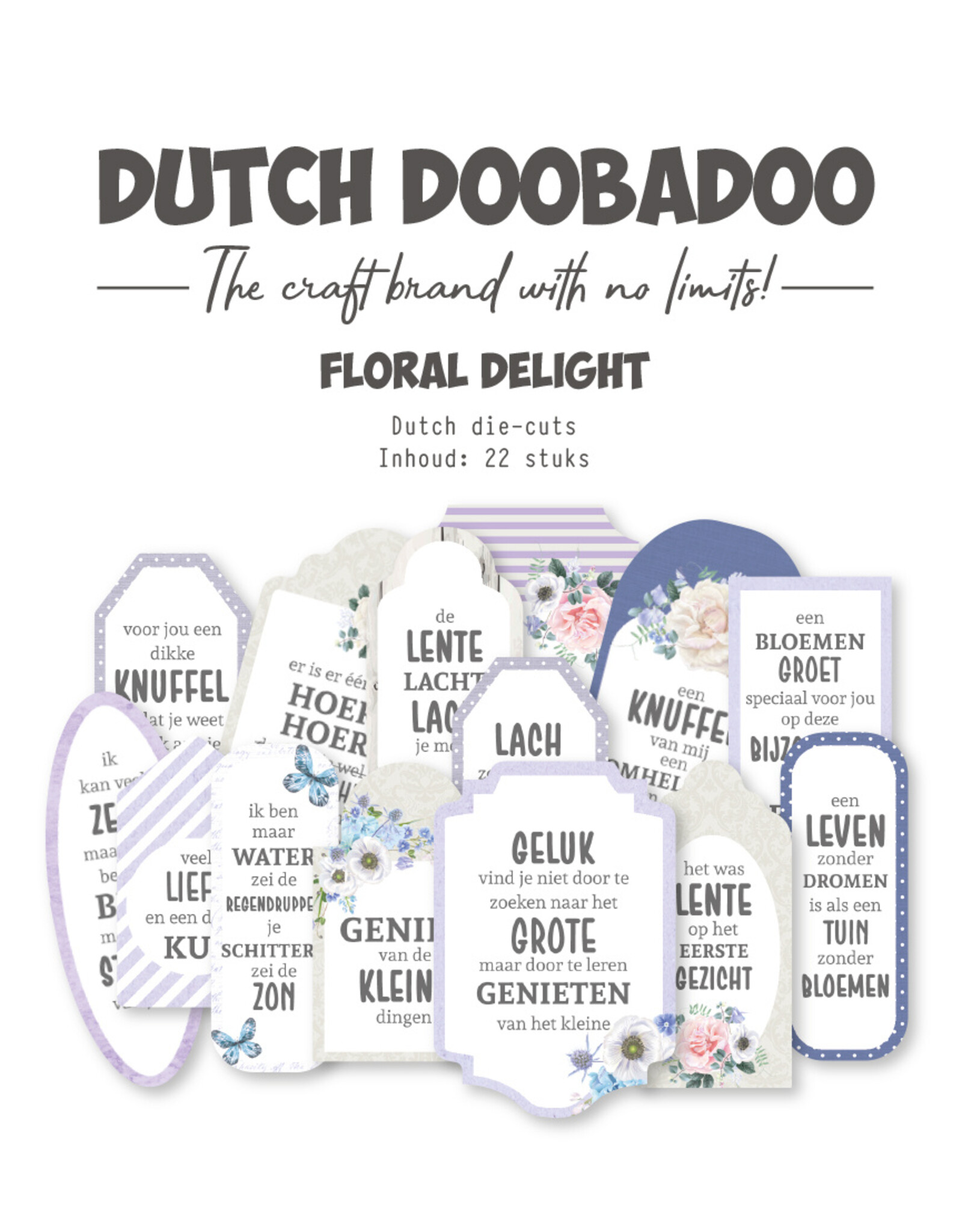 Dutch Doobadoo DDBD Floral Delight Dutch die-cuts 22 pcs
