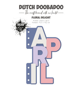 Dutch Doobadoo DDBD Planner stencil April