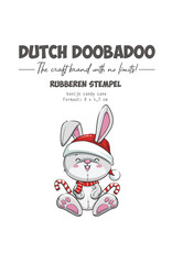 Dutch Doobadoo DDBD Rubber stempel Konijn candy cane