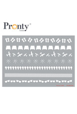 Pronty Crafts Mask stencil borders travel A5