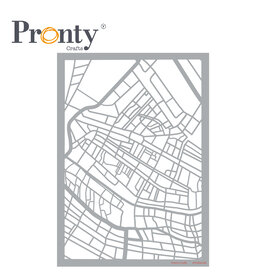 Pronty Crafts Mask stencil citymap A4