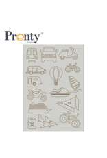 Pronty Crafts Chipboard travel transparant A5