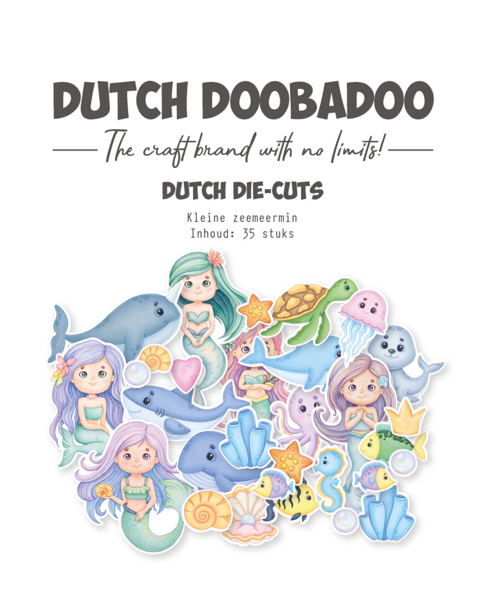 Dutch Doobadoo DDBD Die-Cuts Kleine zeemeermin 33 pcs