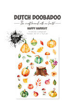 Dutch Doobadoo DDBD Transparante sticker Happy harvest A5