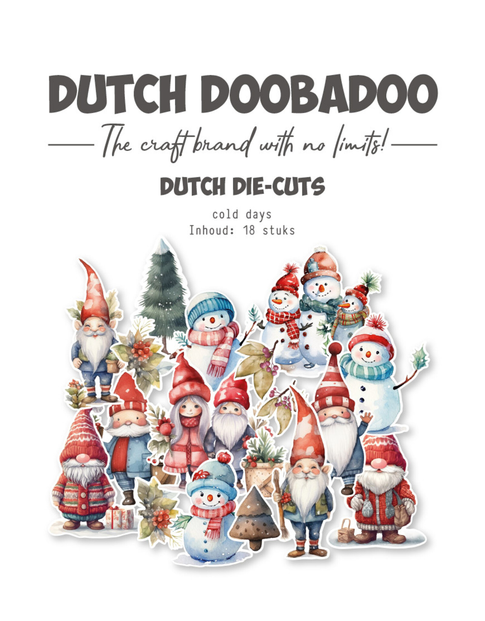 Dutch Doobadoo DDBD Die-cuts Cold winter 18 pcs