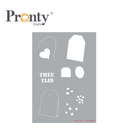 Pronty Crafts Stencil Tea bag A5