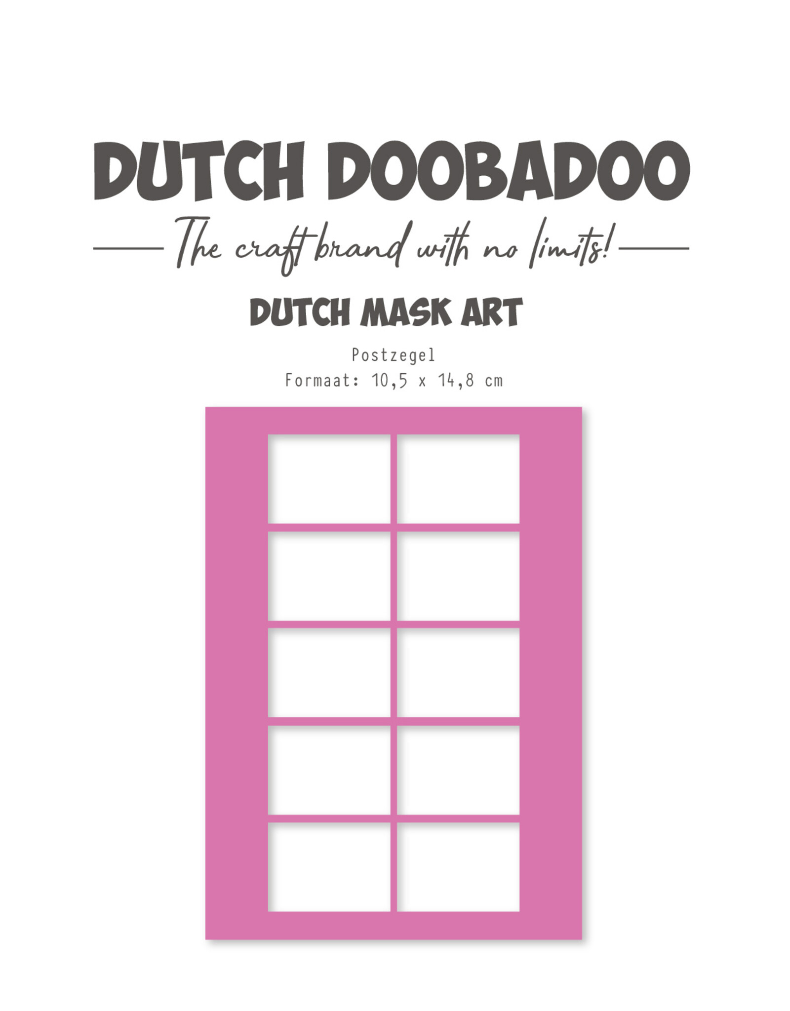 Dutch Doobadoo DDBD Dutch mask art Postzegel