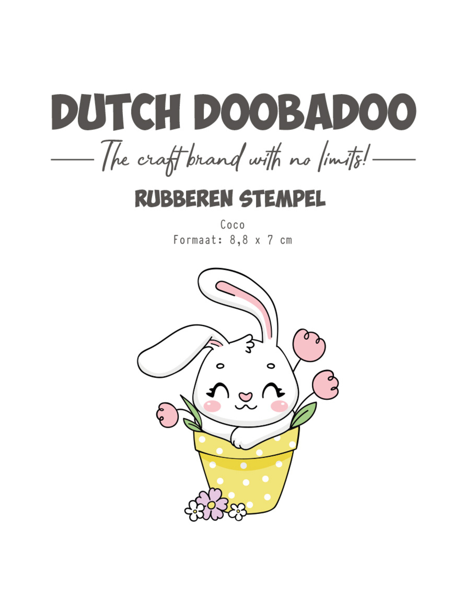 Dutch Doobadoo DDBD Rubber stamp Coco