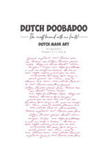 Dutch Doobadoo DDBD Mask art Script letters A5