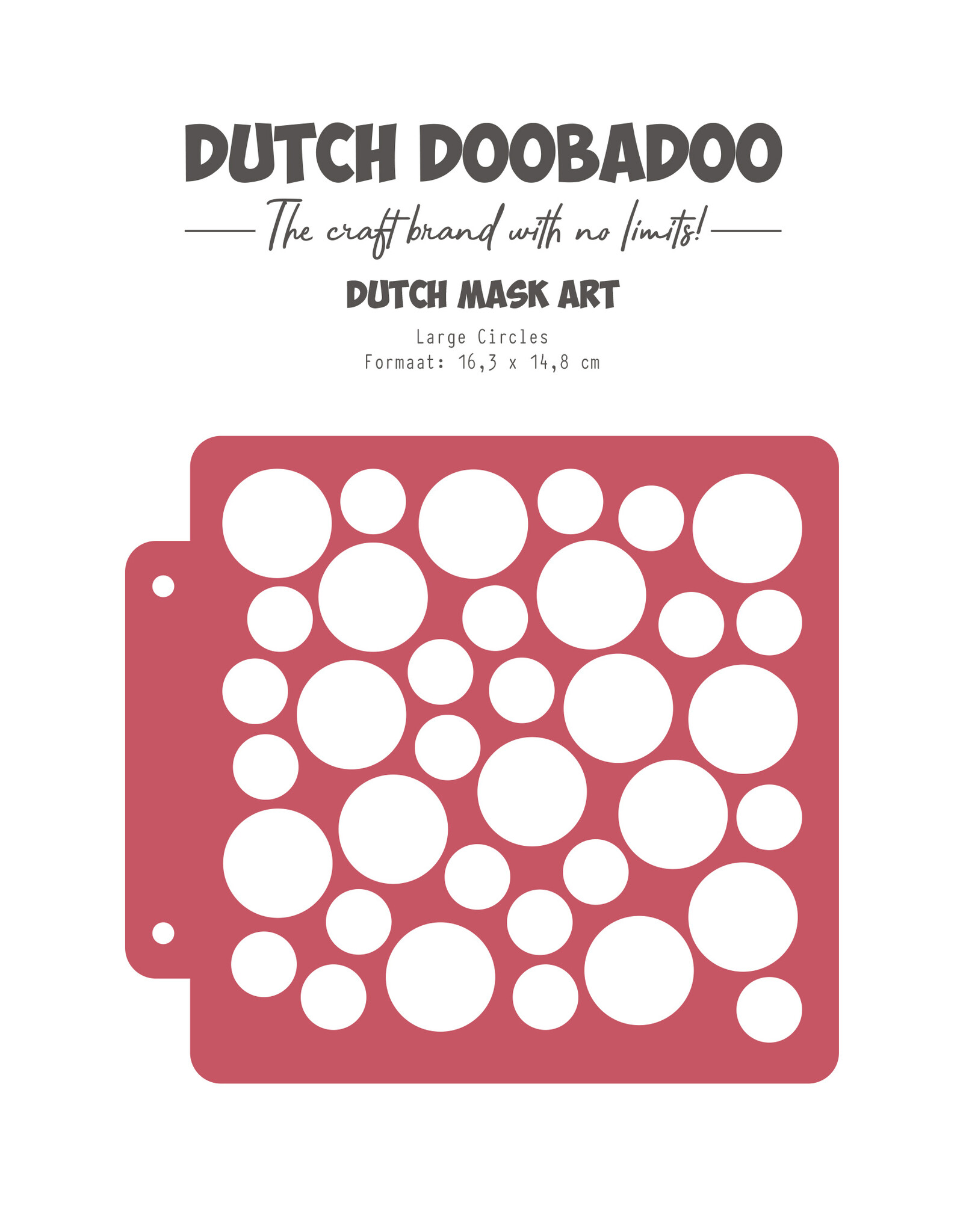 Dutch Doobadoo DDBD Dutch Mask Art Large Circle 163x148
