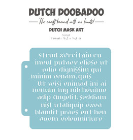 Dutch Doobadoo DDBD Dutch Mask Art Script 163x148