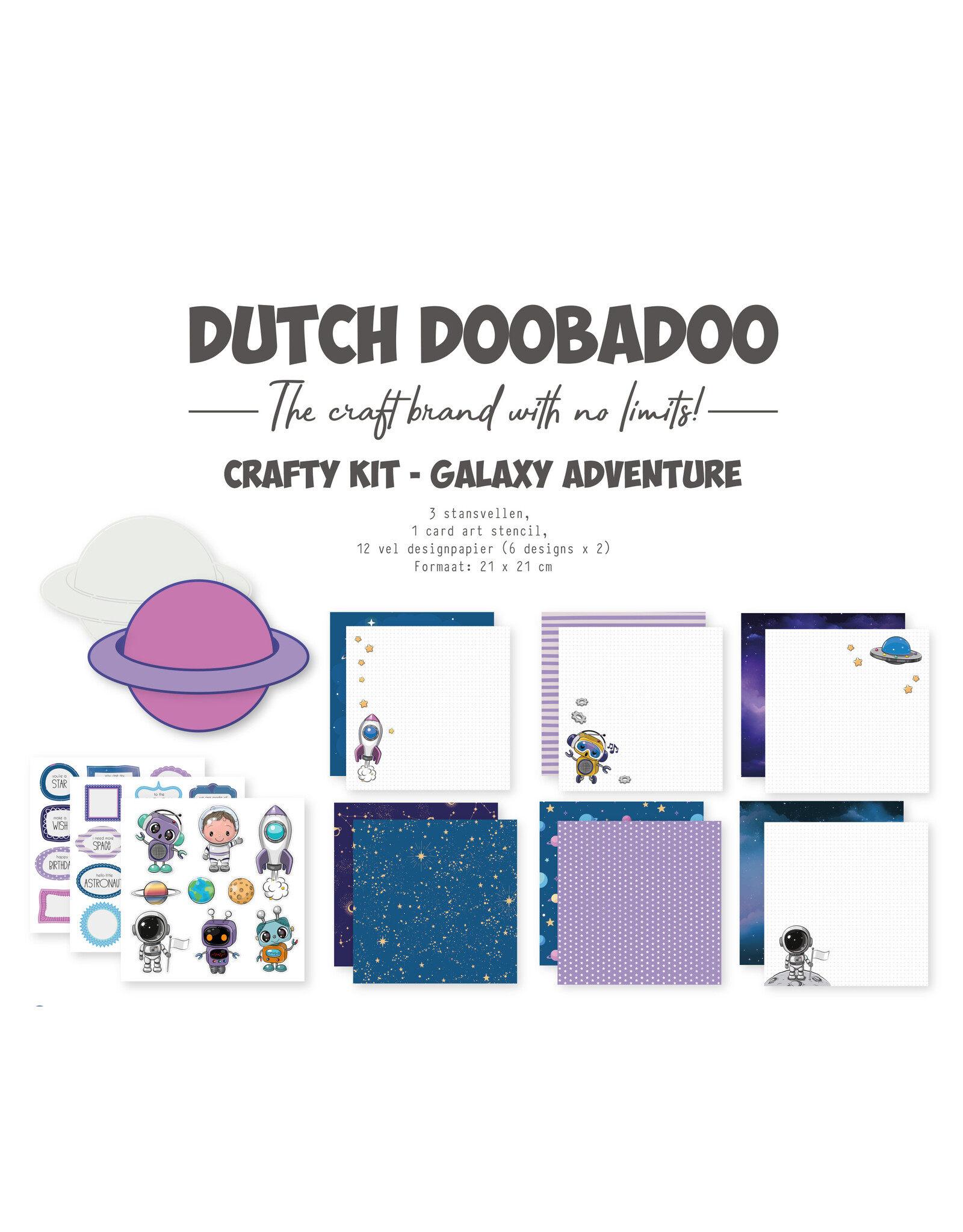 Dutch Doobadoo DDBD Craftykit Galaxy Adventure