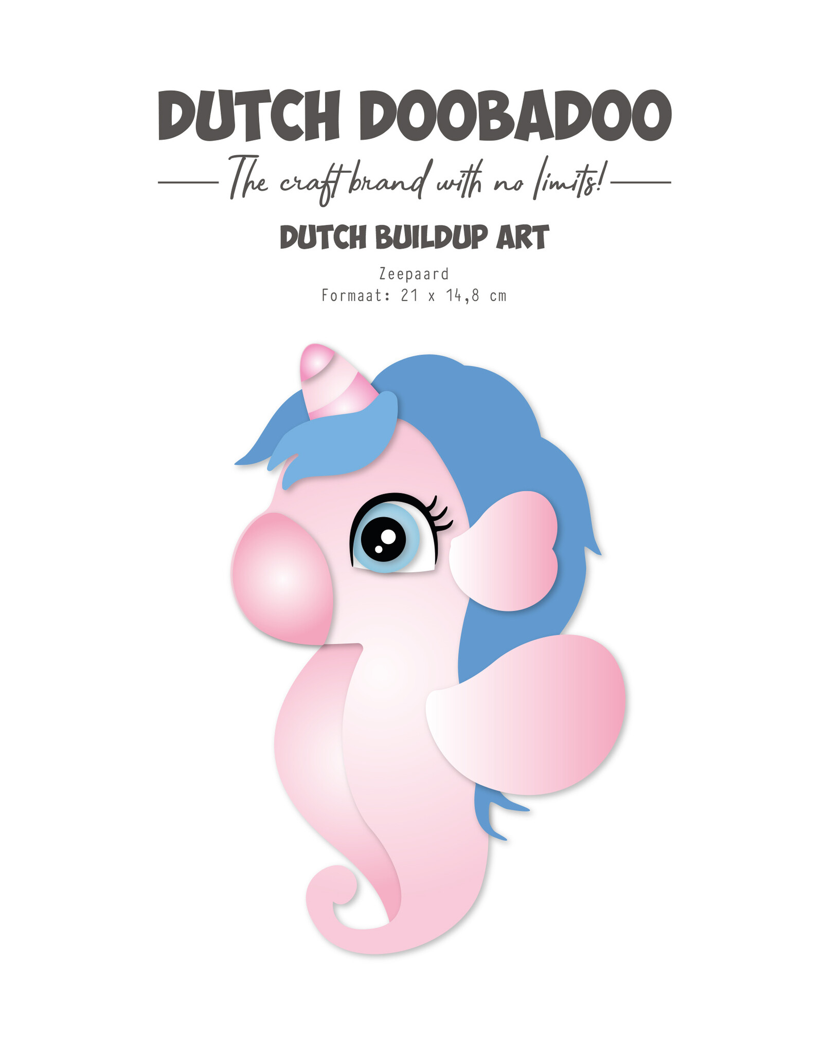 Dutch Doobadoo DDBD Build up art Sea horse A5