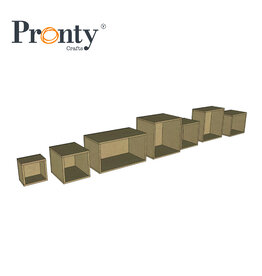 Pronty Crafts Pronty MDF Typecase - set of 7 boxes